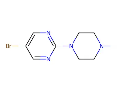 5-Bromo-2-(4-methylpiperazin-1-yl)pyrimidine structure