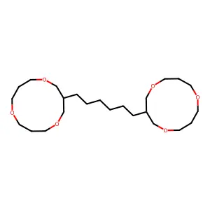1,5,9-Trioxacyclododecane, 3,3'-(1,6-hexanediyl)bis- structure