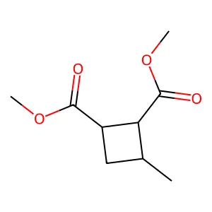 Dimethyl 3-methylcyclobutane-1,2-dicarboxylate structure