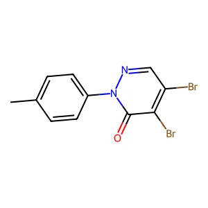 4,5-dibromo-2-(4-methylphenyl)-3(2H)-pyridazinone structure
