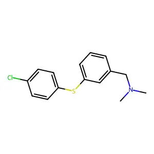 N-{3-[(4-chlorophenyl)sulfanyl]benzyl}-N,N-dimethylamine structure