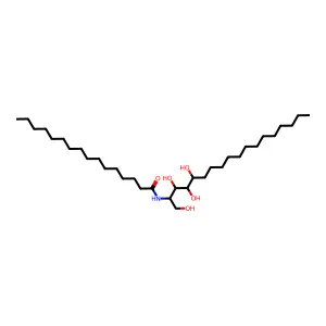 Hexadecanamide, N-[2,3,4-trihydroxy-1-(hydroxymethyl)heptadecyl]- structure