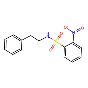 2-硝基-N-苯乙基苯磺酰胺 structure