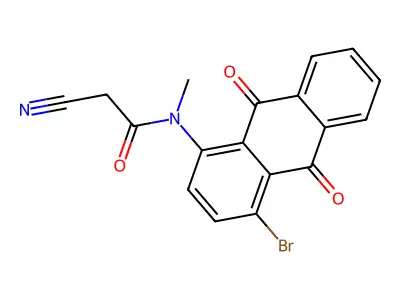 Acetamide, N-(4-bromo-9,10-dihydro-9,10-dioxo-1-anthracenyl)-2-cyano-N-methyl- structure
