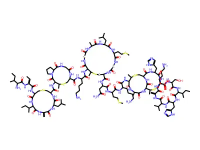 Nisin from Streptococcus lactis structure