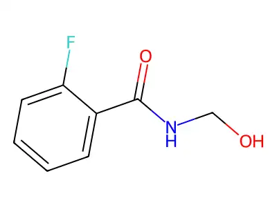 2-fluoro-N-(hydroxymethyl)benzamide structure