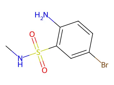 2-amino-5-bromo-N-methylbenzenesulfonamide structure