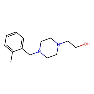 2-[4-[(2-Methylphenyl)methyl]piperazin-1-yl]ethanol structure
