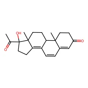 17-Hydroxy-4,6,8(14)-pregnatriene-3,20-dione structure