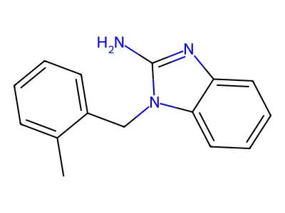 1-[(2-Methylphenyl)methyl]-1H-1,3-benzodiazol-2-amine structure