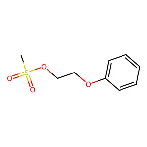 2-苯氧基乙基甲磺酸酯 structure