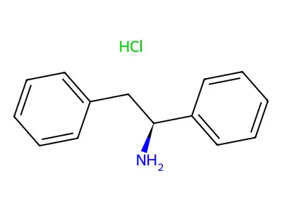 1,2-二苯基乙胺盐酸盐(+) structure