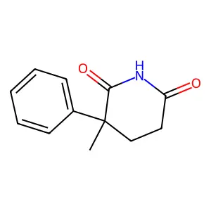 Glutarimide, 2-methyl-2-phenyl- structure