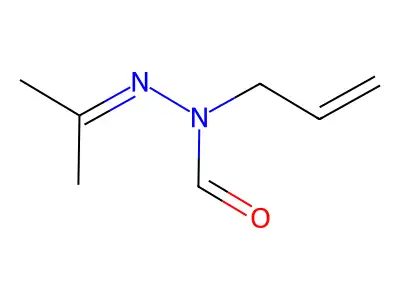 N-allyl-N'-(1-methylethylidene)formic hydrazide structure