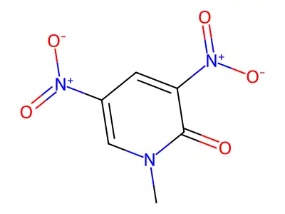 1-Methyl-3,5-dinitro-1H-pyridin-2-one structure