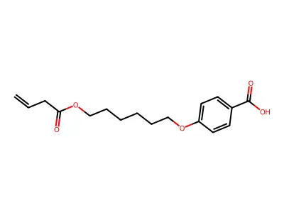 4-{[6-(3-Butenoyloxy)hexyl]oxy}benzenecarboxylic acid structure