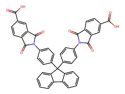 9,9-Bis{4-(4-carboxy-phthalimido)phenyl}fluorene structure