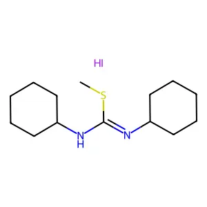 Pseudourea, 1,3-dicyclohexyl-2-methyl-2-thio-, hydroiodide structure