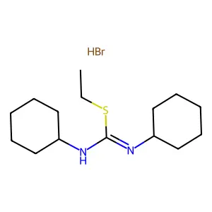 Pseudourea, 1,3-dicyclohexyl-2-ethyl-2-thio-, hydrobromide structure