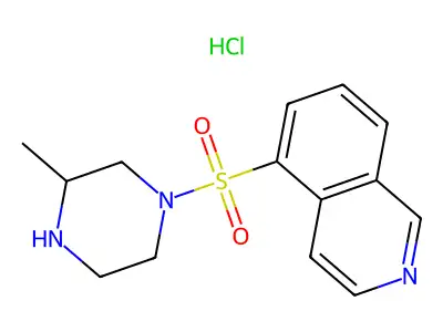 Isoquinoline, 5-((3-methyl-1-piperazinyl)sulfonyl)-, hydrochloride (1:1) structure