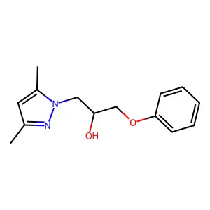 (S)-1-(3,5-Dimethyl-pyrazol-1-yl)-3-phenoxy-propan-2-ol structure