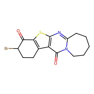 3-Bromo-2,3,8,9,10,11-hexahydro[1]benzothieno[2',3':4,5]pyrimido[1,2-a]azepine-4,13(1H,7H)-dione structure