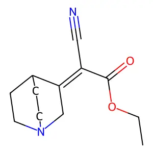 Ethyl 1-azabicyclo[2.2.2]oct-3-ylidene(cyano)acetate structure