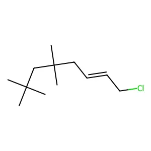 1-Chloro-5,5,7,7-tetramethyl-2-octene structure