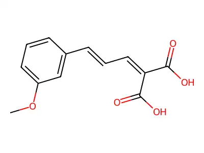 2-[3-(3-methoxyphenyl)prop-2-enylidene]propanedioic Acid structure