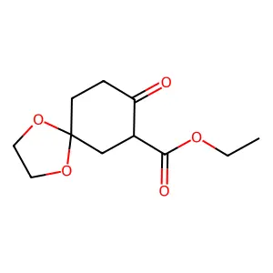 Ethyl 8-oxo-1,4-dioxaspiro[4.5]decane-7-carboxylate structure