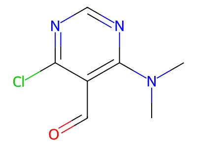 4-Chloro-6-(dimethylamino)pyrimidine-5-carbaldehyde structure