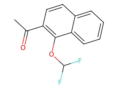 1-[1-(Difluoromethoxy)naphthalen-2-yl]ethan-1-one structure