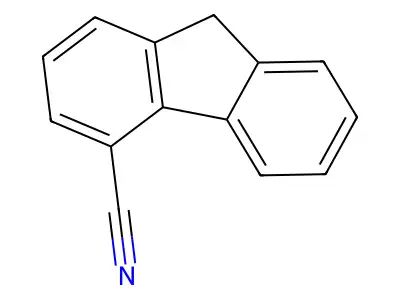 9H-fluorene-4-carbonitrile structure