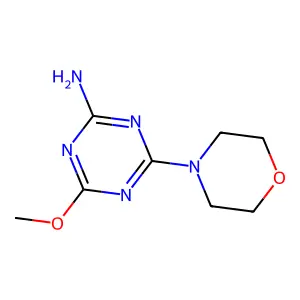4-Methoxy-6-(morpholin-4-yl)-1,3,5-triazin-2-amine structure