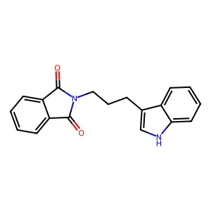 1H-Isoindole-1,3(2H)-dione, 2-[3-(1H-indol-3-yl)propyl]- structure
