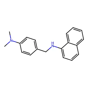 1-Naphthalenamine, N-[[4-(dimethylamino)phenyl]methyl]- structure
