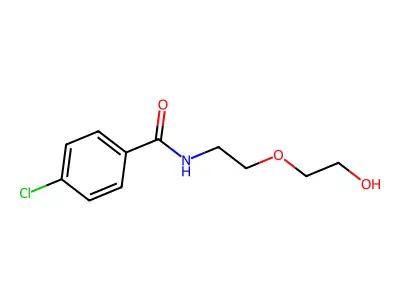 4-chloro-N-[2-(2-hydroxyethoxy)ethyl]benzamide structure