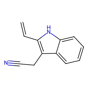 2-乙烯基-1H-吲哚-3-乙腈 structure