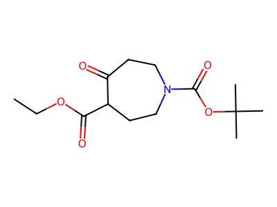 1-O-tert-butyl 4-O-ethyl (4S)-5-oxoazepane-1,4-dicarboxylate structure