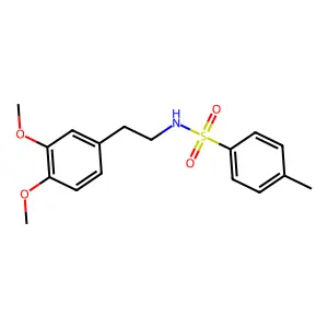 N-[2-(3,4-dimethoxyphenyl)ethyl]-4-methylbenzene-1-sulfonamide structure