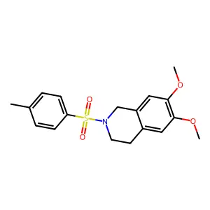 6,7-dimethoxy-2-(4-methylphenyl)sulfonyl-3,4-dihydro-1H-isoquinoline structure