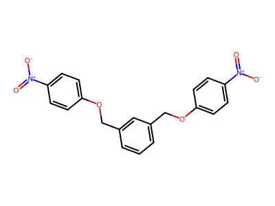 Benzene, 1,3-bis[(4-nitrophenoxy)methyl]- structure