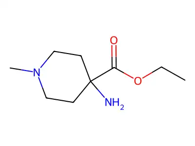 Ethyl 4-amino-1-methylpiperidine-4-carboxylate structure
