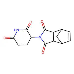 cis-endo-2-(2,6-Dioxopiperidin-3-yl)-3a,4,7,7a-tetrahydro-1H-4,7-methanoisoindole-1,3(2H)-dione structure