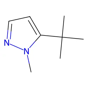 1-Methyl-5-t-butylpyrazole structure