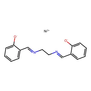 N,N'-Bis(salicylidene)ethylenediaminonickel(II) structure