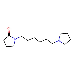 2-Pyrrolidinone, 1-(6-(1-pyrrolidinyl)hexyl)- structure