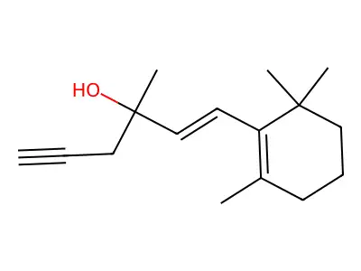 (E)-3-methyl-1-(2,6,6-trimethylcyclohexen-1-yl)hex-1-en-5-yn-3-ol structure