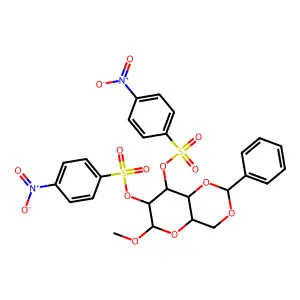 methyl 5-deoxy-5-(1,3-dioxo-1,3-dihydro-2h-isoindol-2-yl)-2,3-o-(1-methylethylidene)pentofuranoside structure