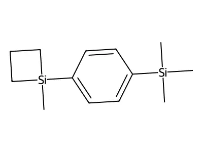 Silacyclobutane, 1-methyl-1-[4-(trimethylsilyl)phenyl]- structure